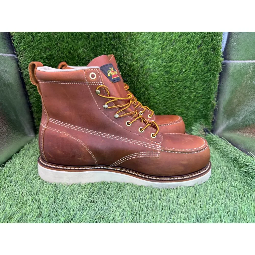 Vintage Thorogood American Heritage 804-4200 Combat Boot Men's 11D Brown Leather